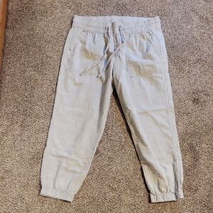 GAP Women's Light Gray Drawstring Joggers